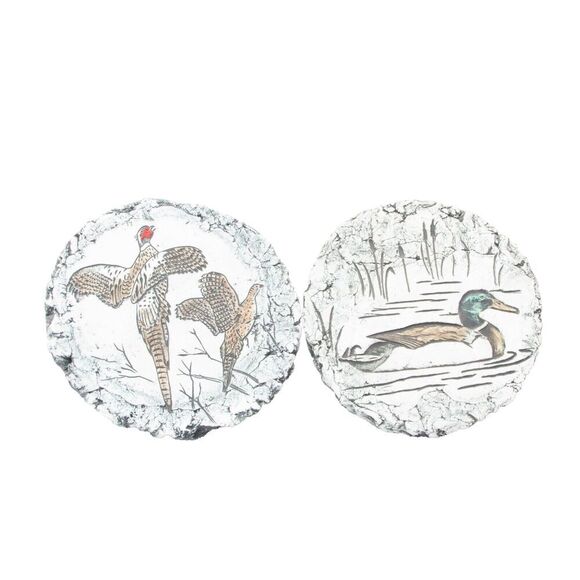 Shapes Of Clay Ducks Wall Art Stan Langtwait Made With Mt St Helen Ash Set of  2 - Picture 3 of 6